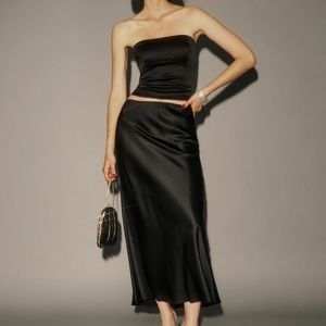 Reformation Layla Silk Skirt